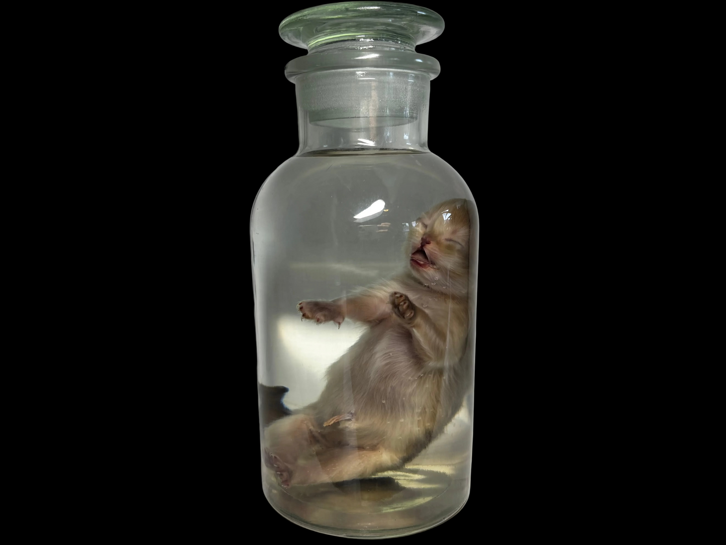 Fetal Kitten Wet Specimen